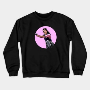 lucy tara in pink Crewneck Sweatshirt